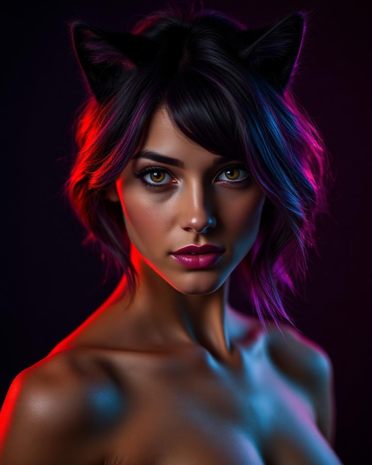 Gia AI furry model portrait on createaifurry
