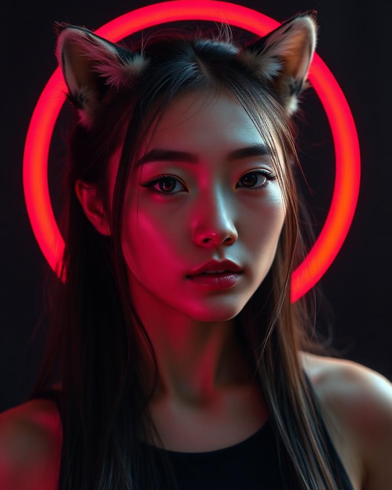Hina AI furry model portrait on createaifurry