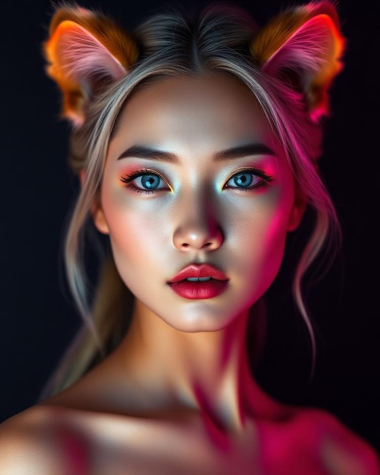 Jade AI furry model portrait on createaifurry