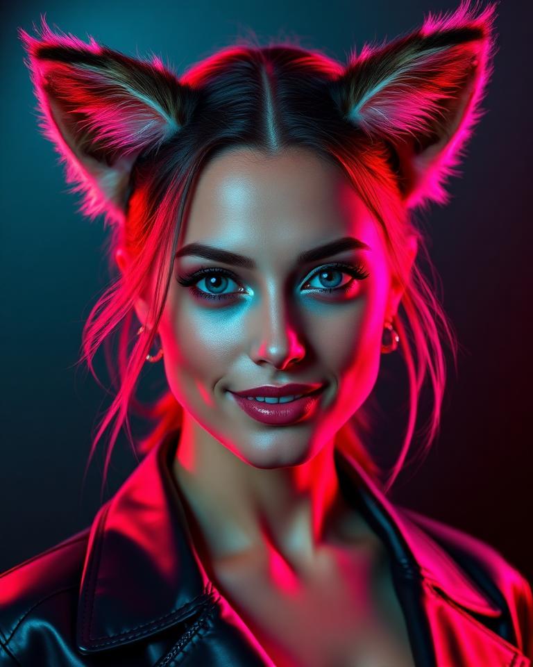 Juno AI furry model portrait on createaifurry