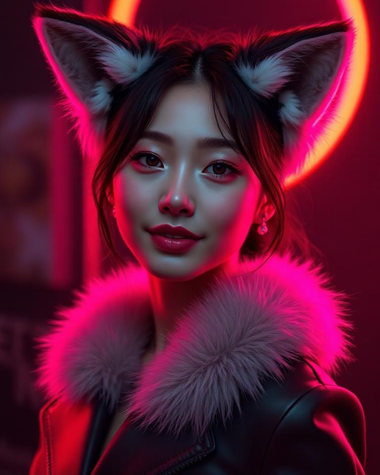 Luna AI furry model portrait on createaifurry