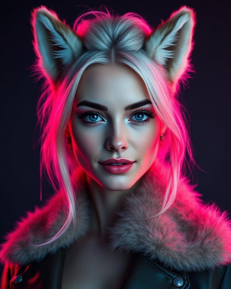 Nova AI furry model portrait on createaifurry