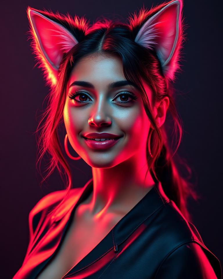 Opal AI furry model portrait on createaifurry