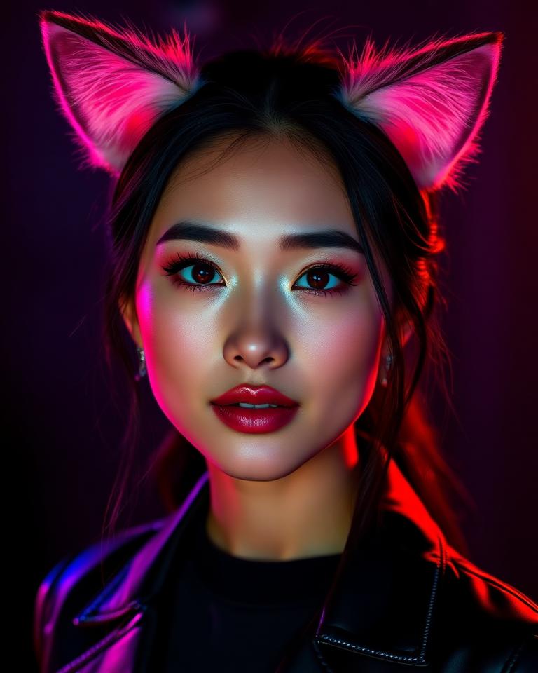Reia AI furry model portrait on createaifurry