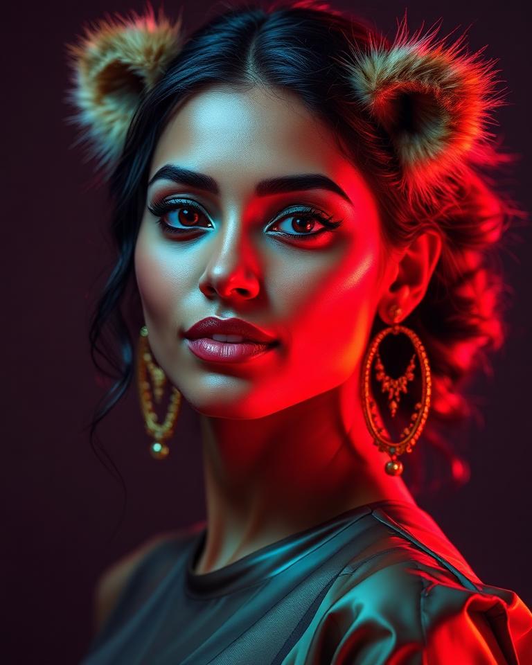 Zia AI furry model portrait on createaifurry